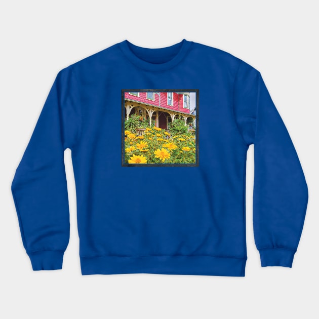 Ocean Grove Abbott Daisies Crewneck Sweatshirt by The Sun Shack